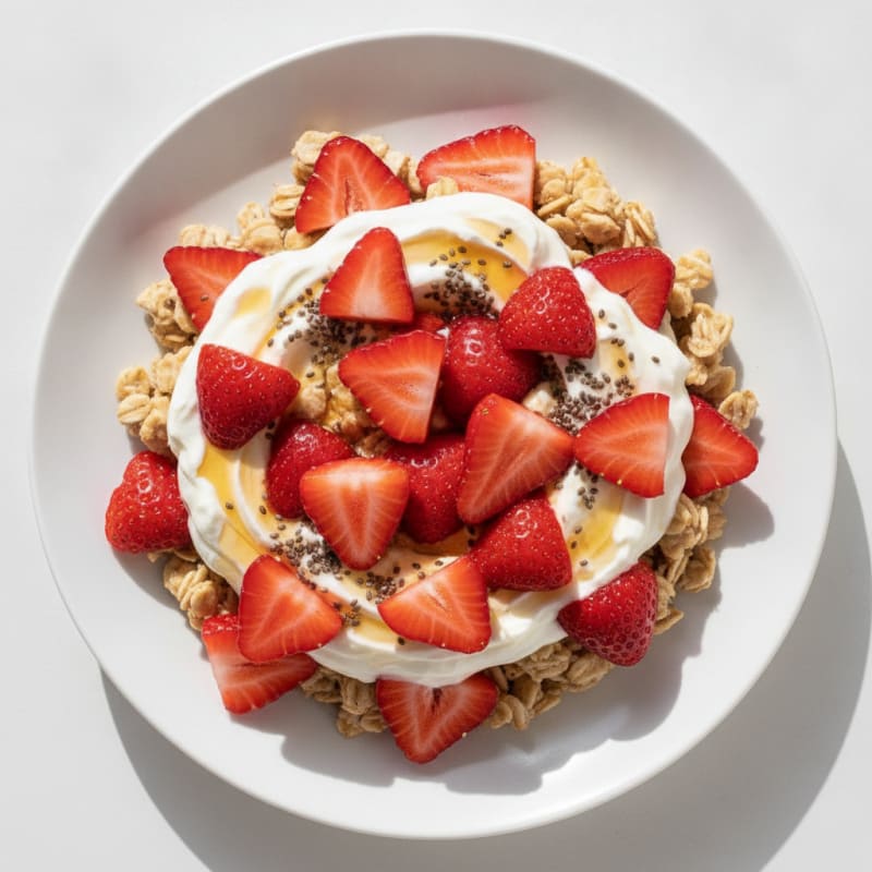 Strawberry Shortcake Overnight Oats