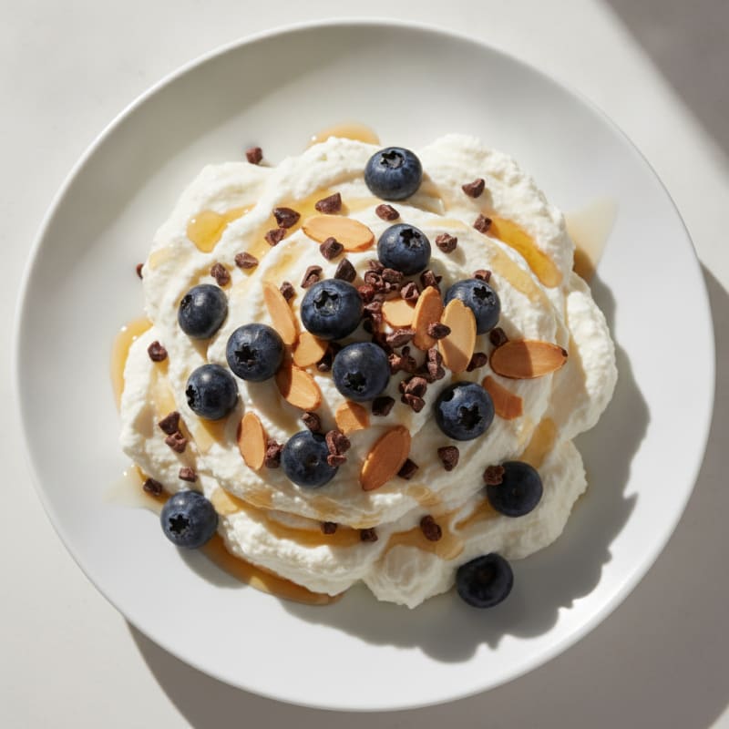 Creamy Greek Yogurt Protein Mousse with Fresh Berries