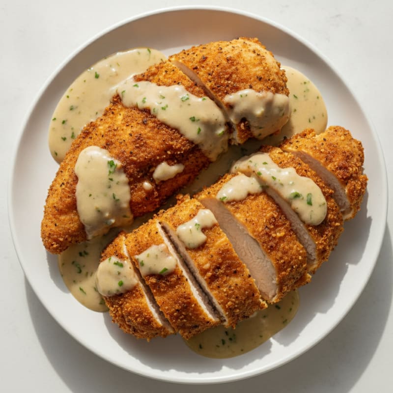 Buttermilk Fried Chicken with Creamy Gravy