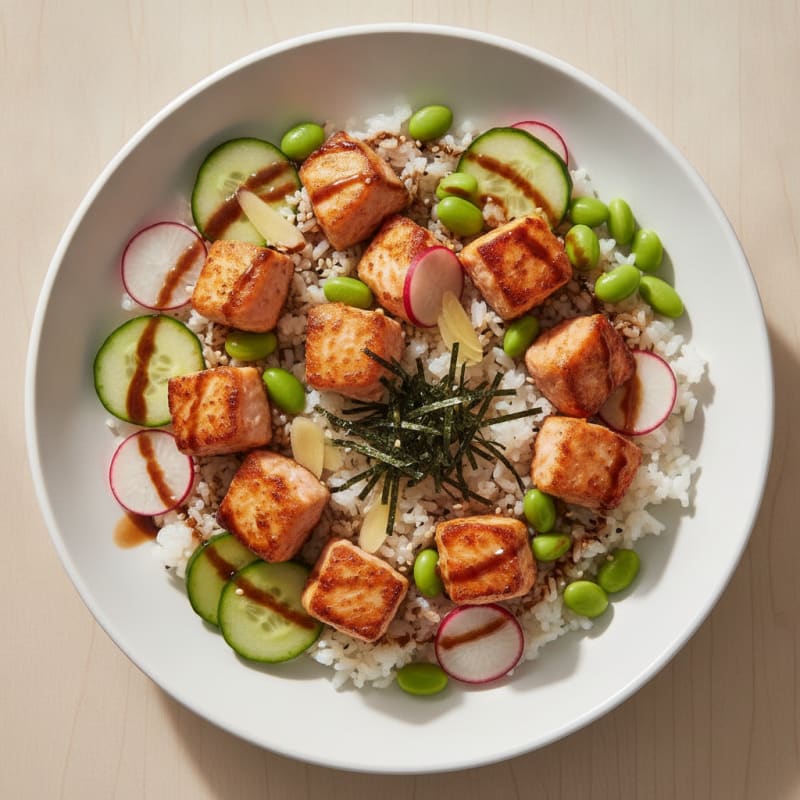 Salmon Sushi Rice Bowl