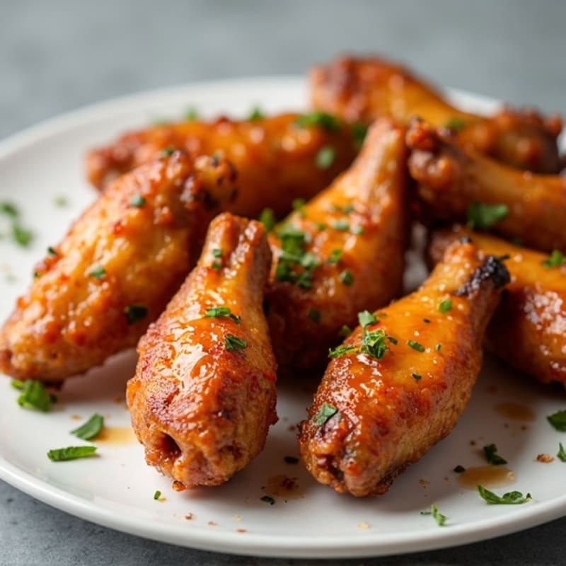 Crispy Baked Honey Garlic Chicken Wings