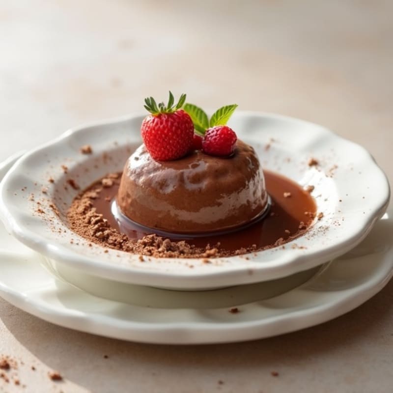 Silky Chocolate Protein Pudding with Greek Yogurt