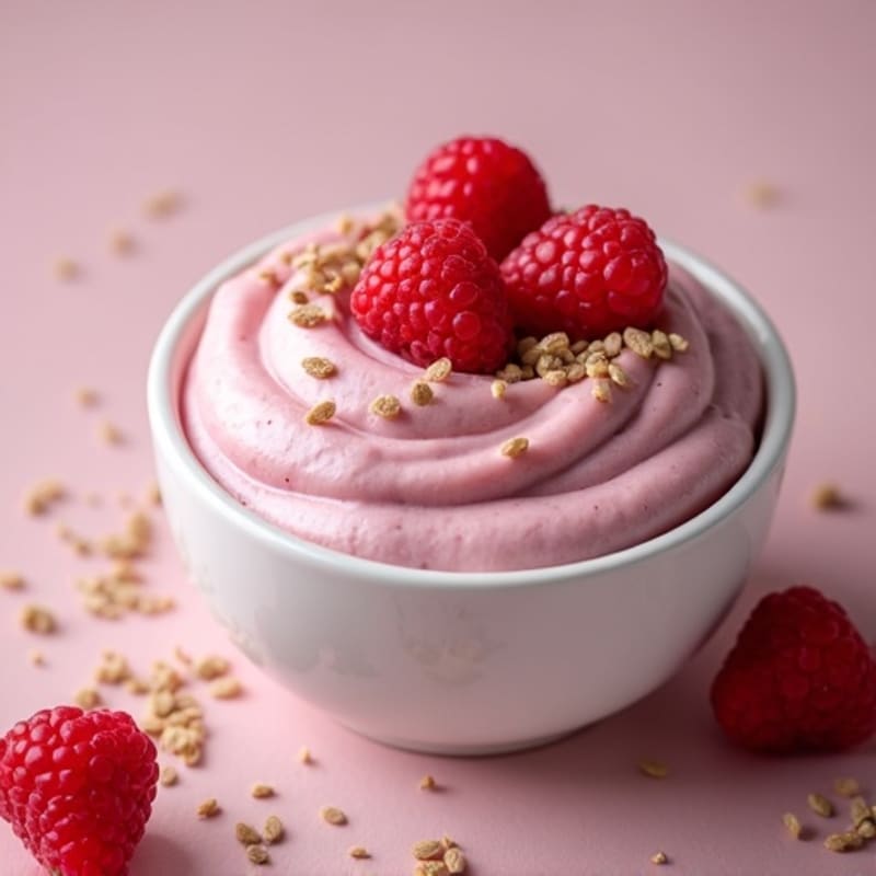 Thick Raspberry Vanilla Protein Mousse