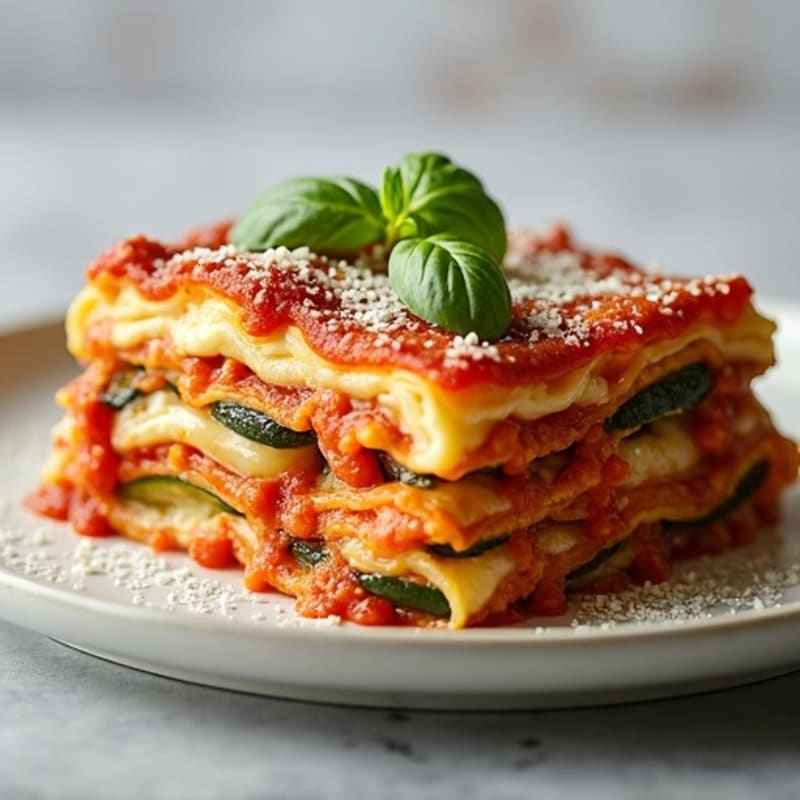 Roasted Vegetable Zucchini Lasagna