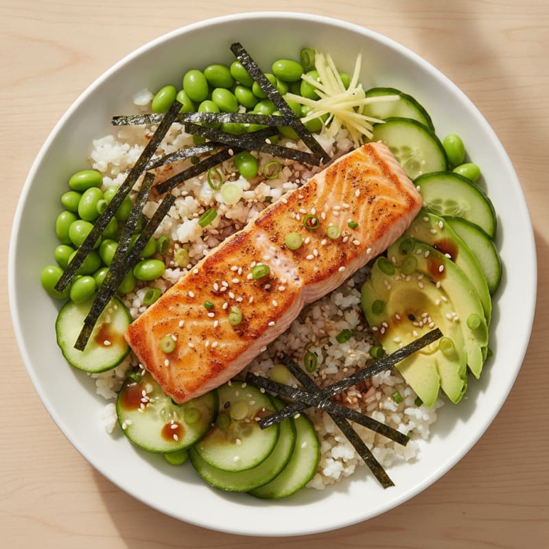 Salmon Sushi Rice Bowl