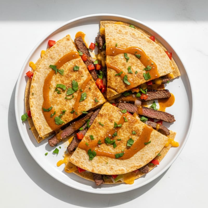 Crispy Chili-Lime Steak Quesadillas