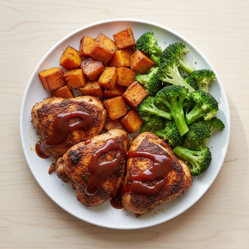 Smoky BBQ Baked Chicken Thighs