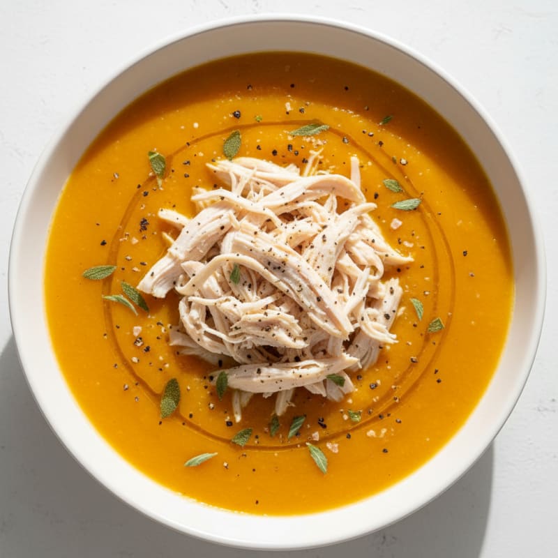 Roasted Butternut Squash and Apple Soup