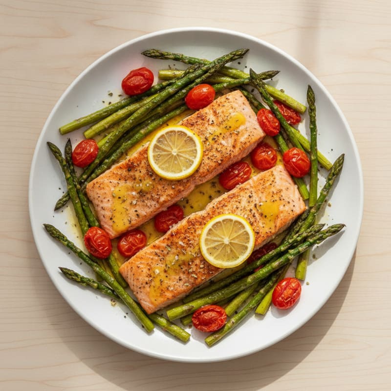 Sheet Pan Lemon Herb Salmon