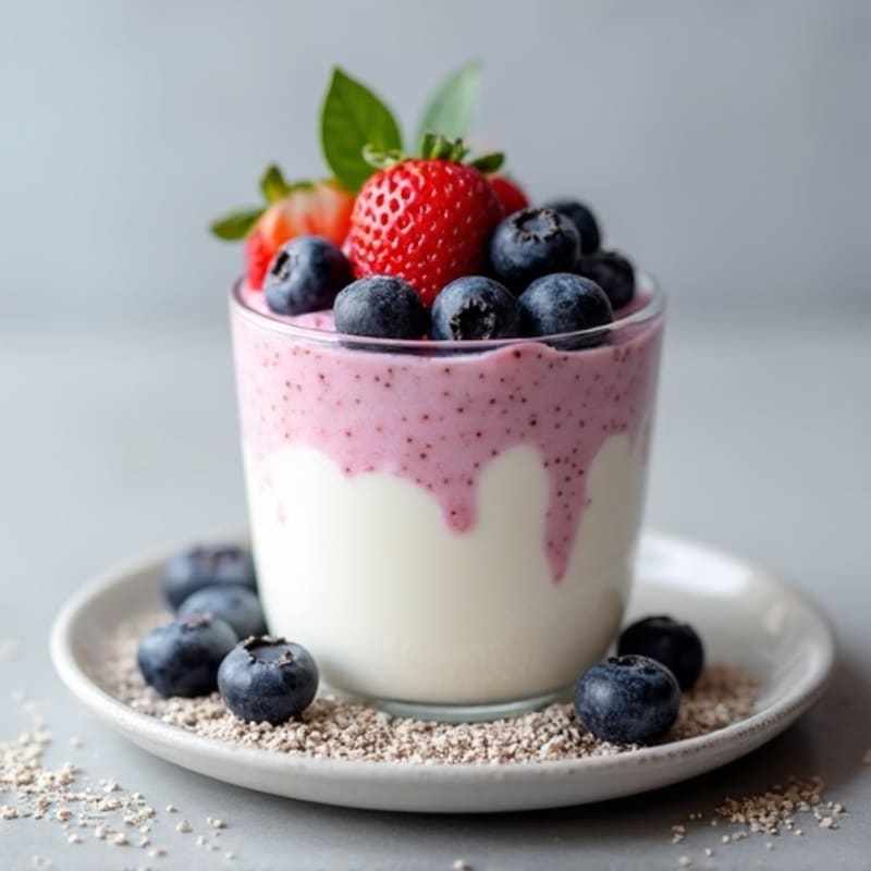 Greek Yogurt Protein Parfait with Chia Seeds