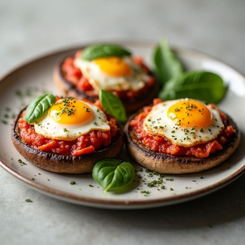 Loaded Portobello Mushroom Pizzas