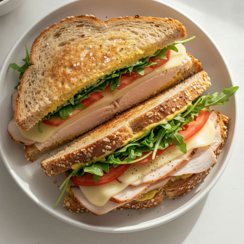Classic Turkey and Provolone Sandwich