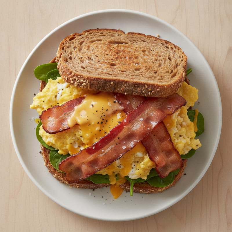 Loaded Egg and Cheese Sandwich