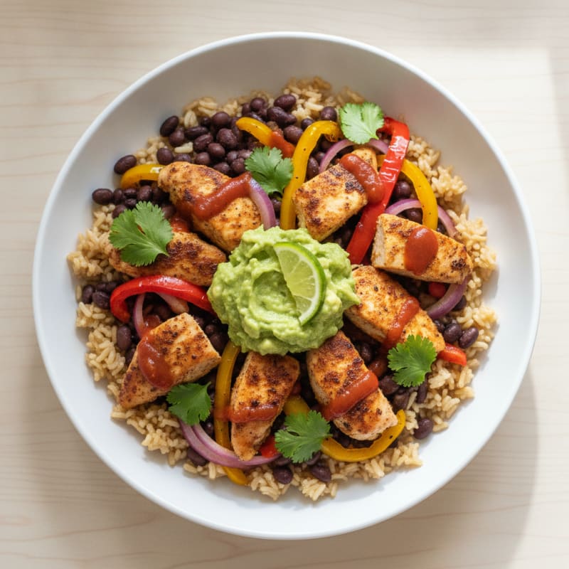 Chicken Taco Rice Bowl