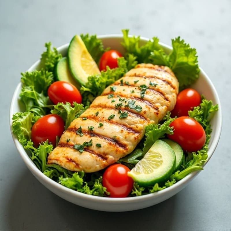 Lemon-Herb Chicken Fresh Salad Bowl