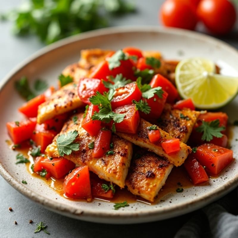Crispy Sheet Pan Chicken Fajitas with Fresh Salsa