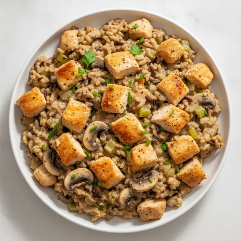 Baked Chicken and Wild Rice Casserole
