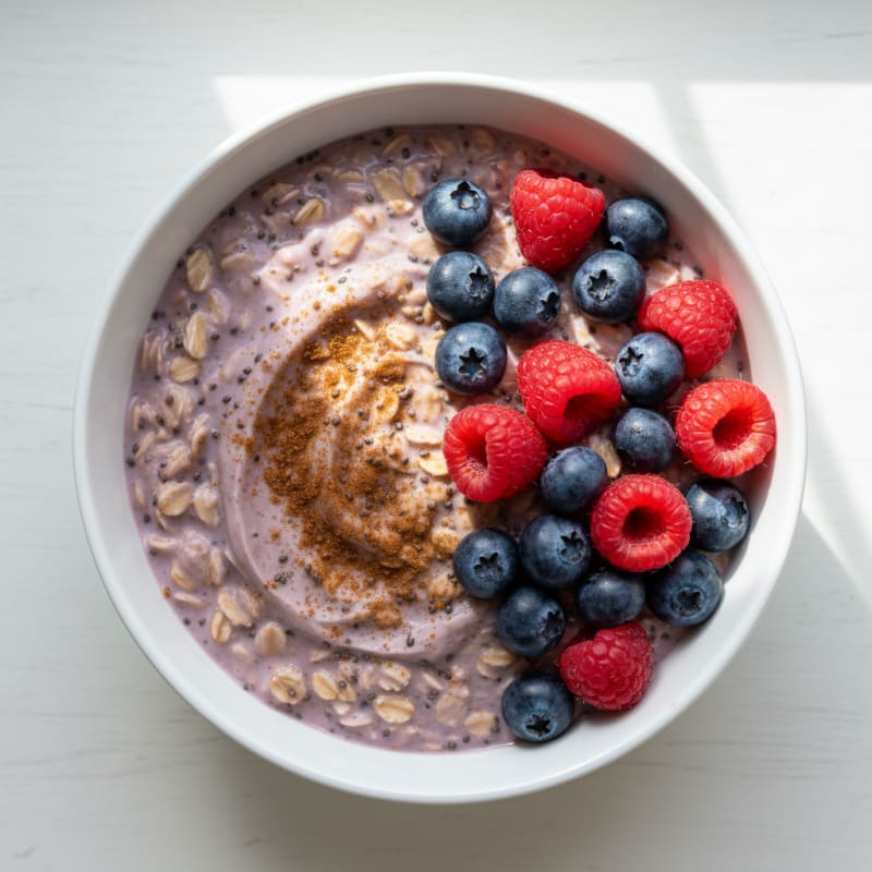 Protein-Packed Berry Overnight Oats