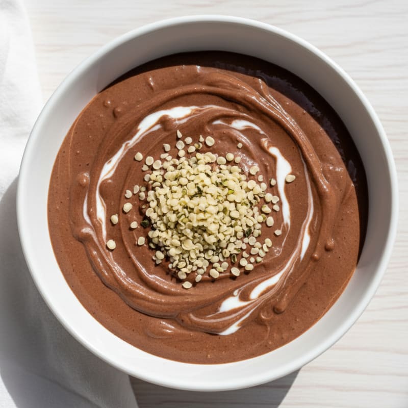 Silky Chocolate Protein Pudding with Greek Yogurt