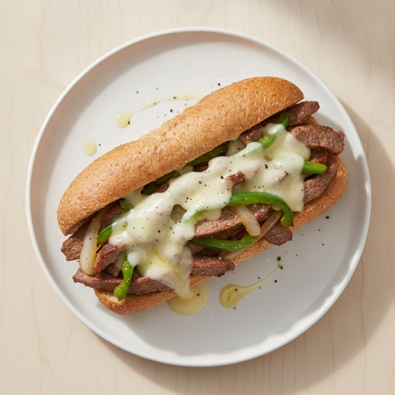 Classic Philly Cheesesteak Sandwich