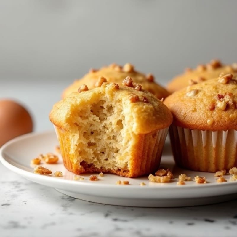 Maple-Kissed Protein Muffins with Toasted Walnuts