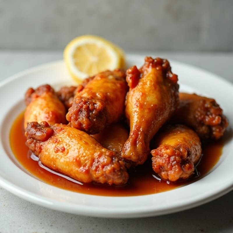 Crispy Baked Chicken Wings with Sweet Honey Glaze