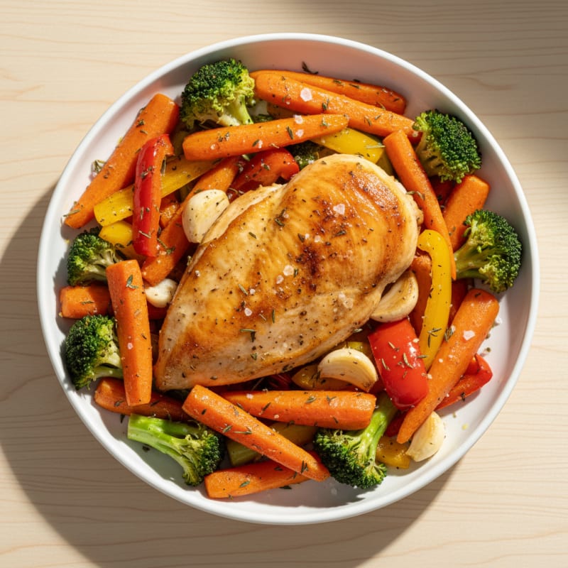Garlic Herb Roasted Chicken with Vegetables