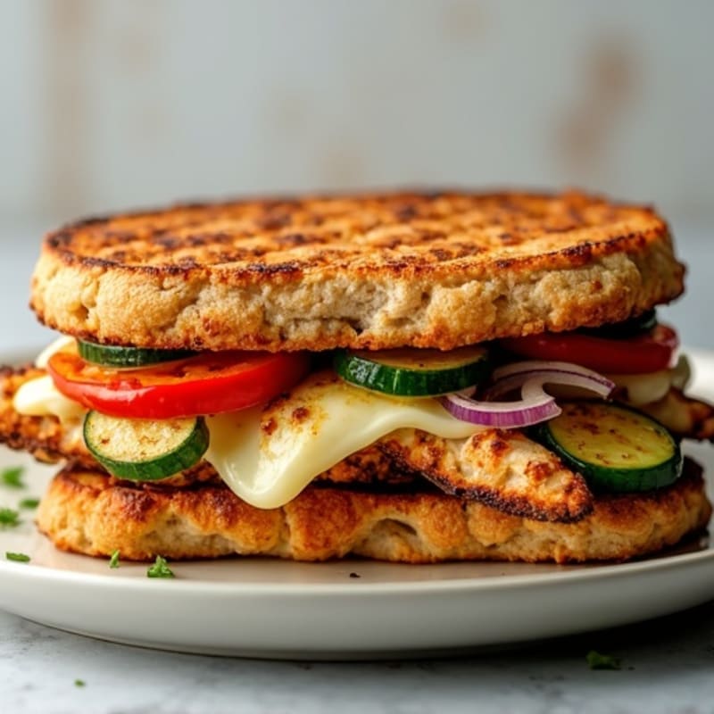Crispy Roasted Vegetable Panini