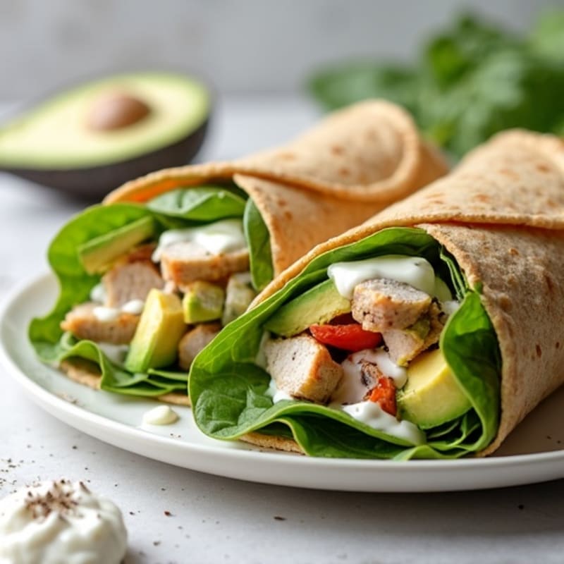 Creamy Turkey Avocado Wrap