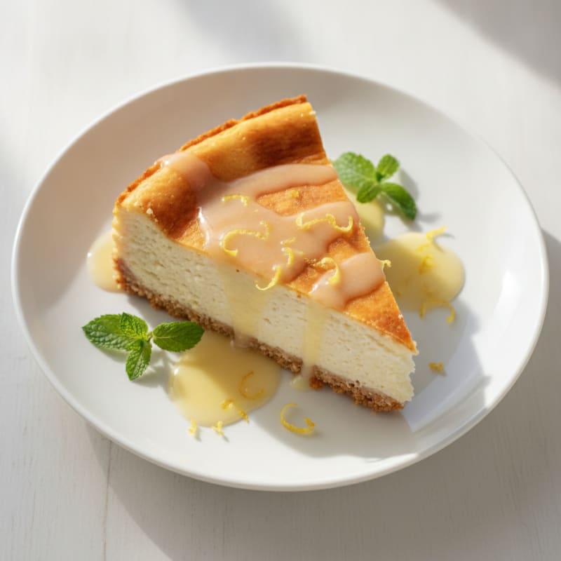 Creamy Greek Yogurt Protein Cheesecake