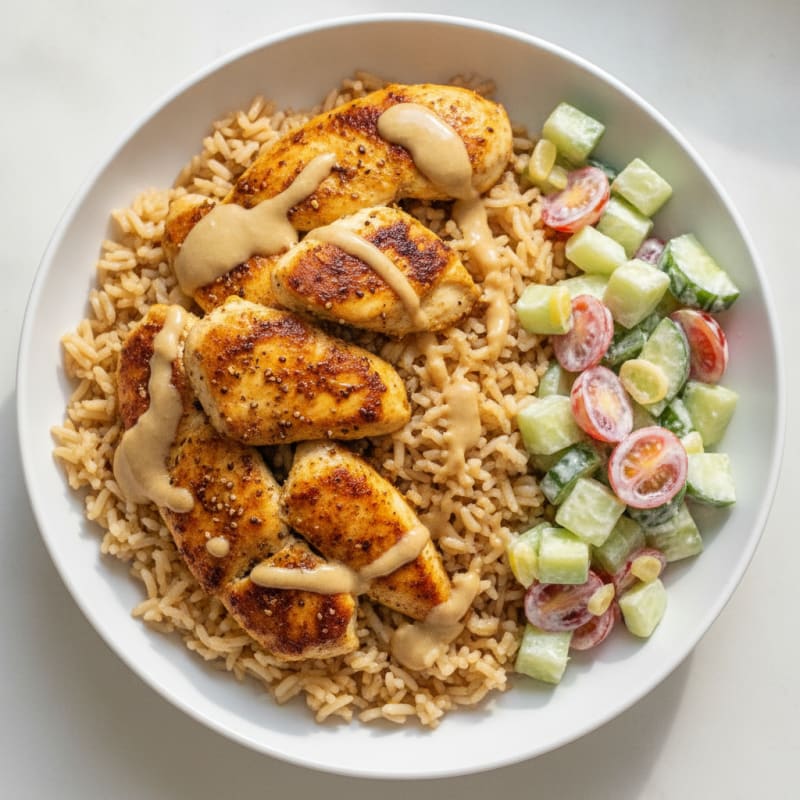 Chicken Shawarma Rice Bowl