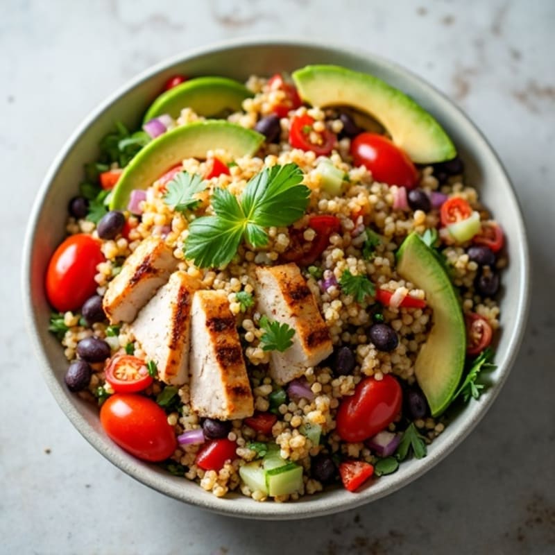 Fresh Quinoa and Black Bean Salad