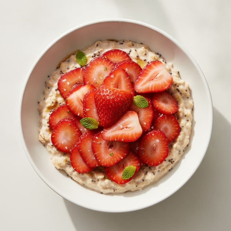 Strawberry Shortcake Overnight Oats