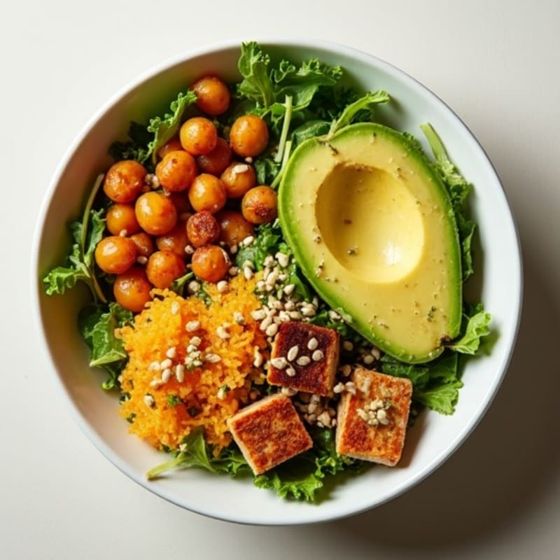 Citrus-Dressed Crispy Chickpea and Avocado Bowl