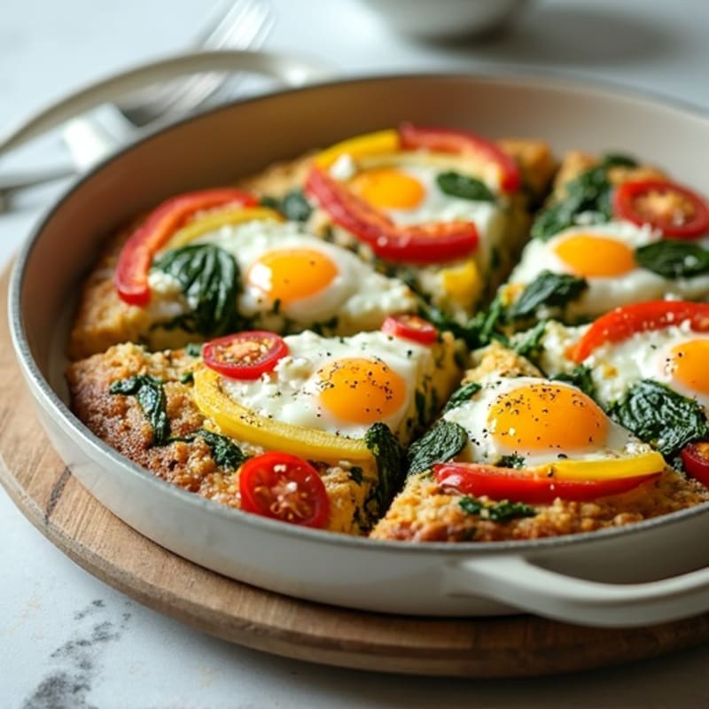 Fluffy Egg and Roasted Veggie Frittata
