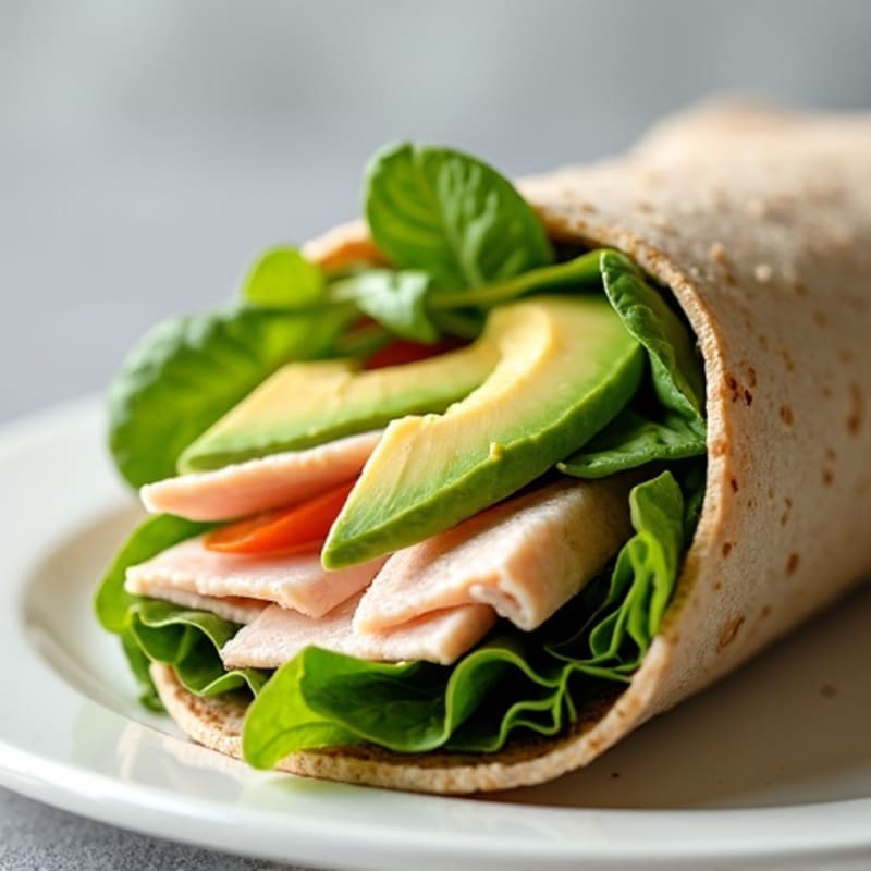 Fresh Turkey and Creamy Avocado Wrap