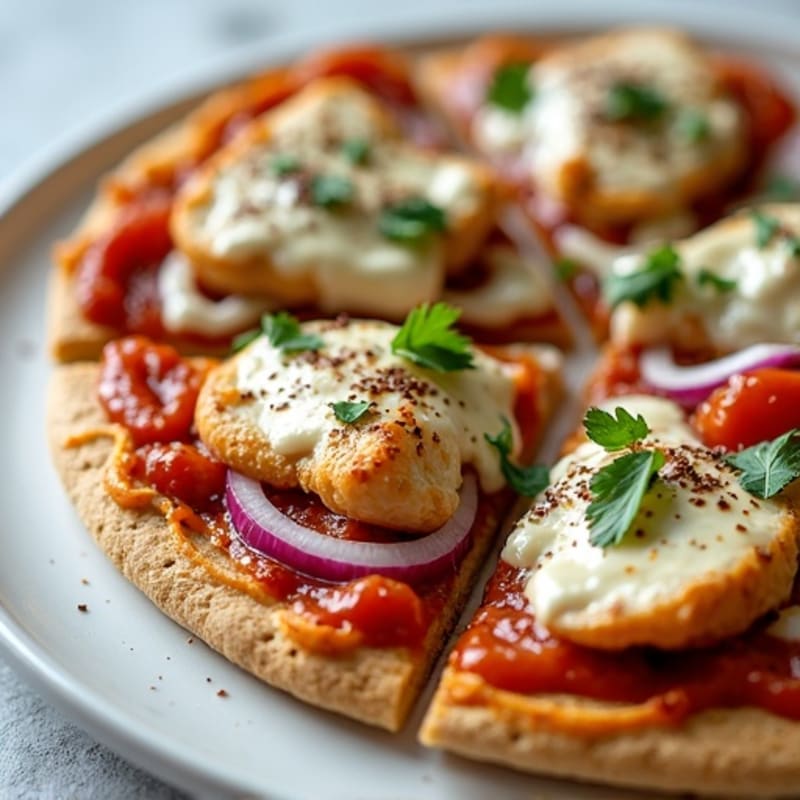Healthy Chicken BBQ Ranch Pizza