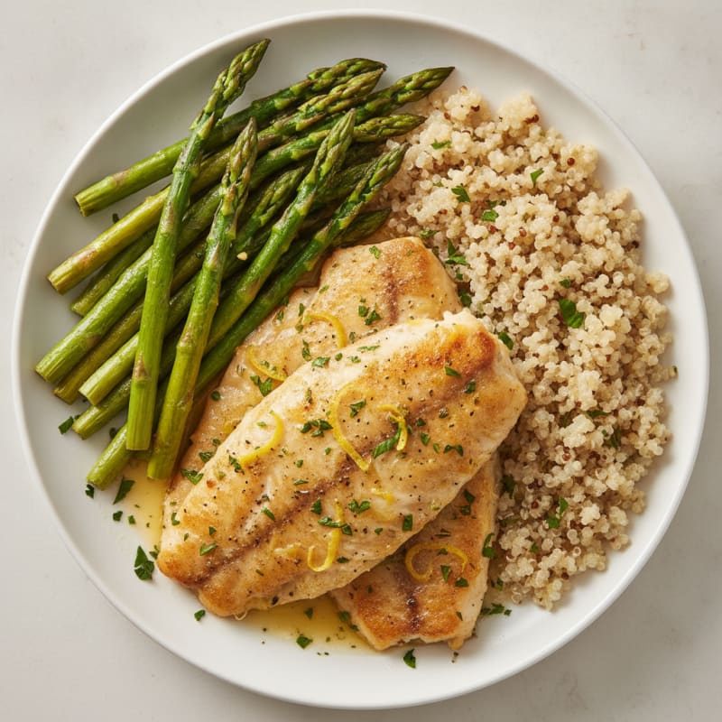 Lemon-Herb Baked Tilapia with Asparagus