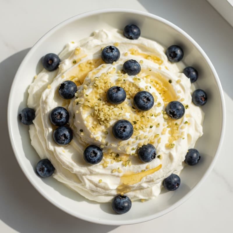 Greek Yogurt Protein Pudding with Berries