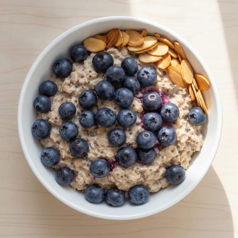 Blueberry Almond Overnight Oats