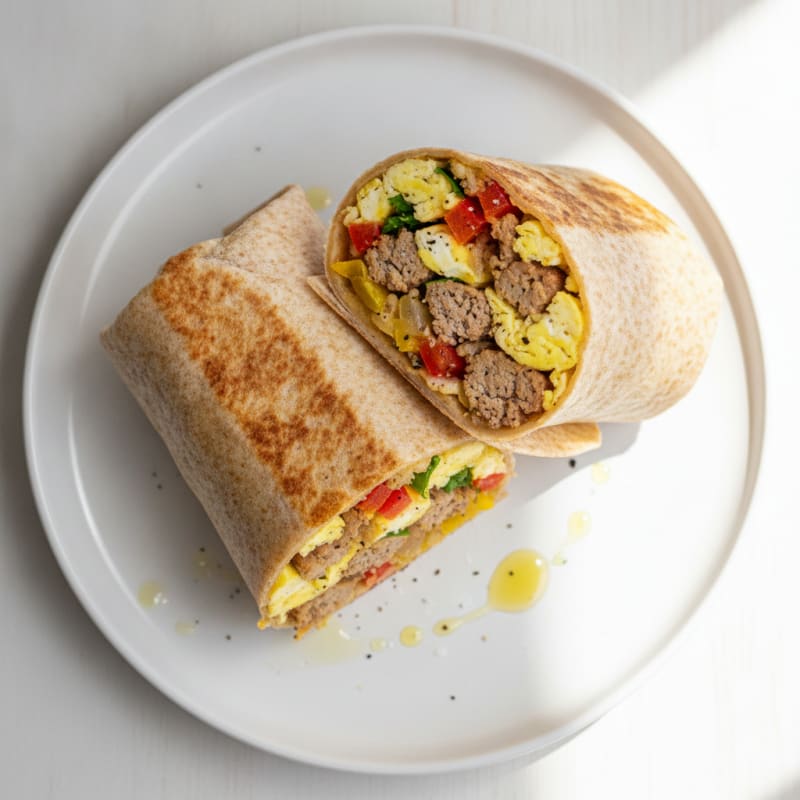 Sausage and Egg Breakfast Burritos