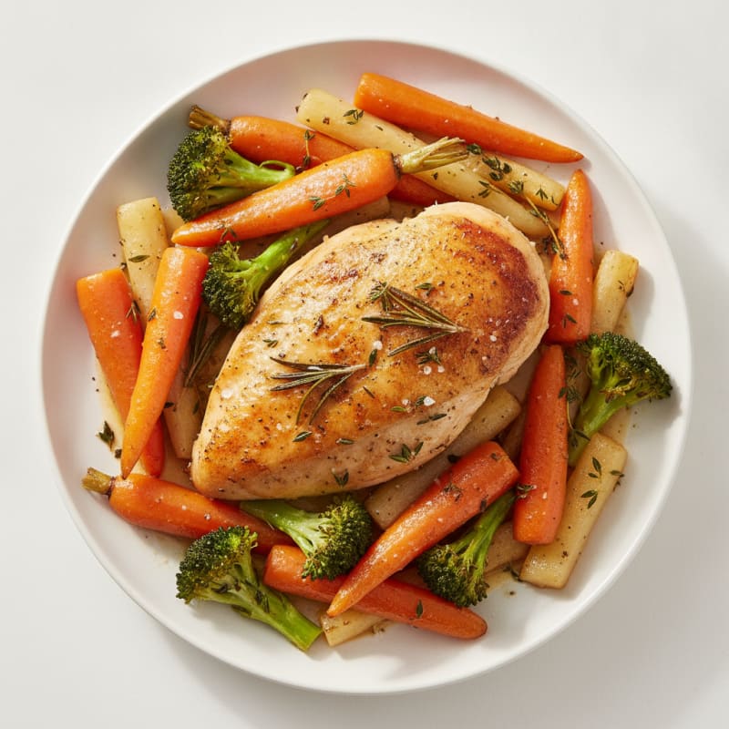 Herb-Roasted Chicken with Root Vegetables