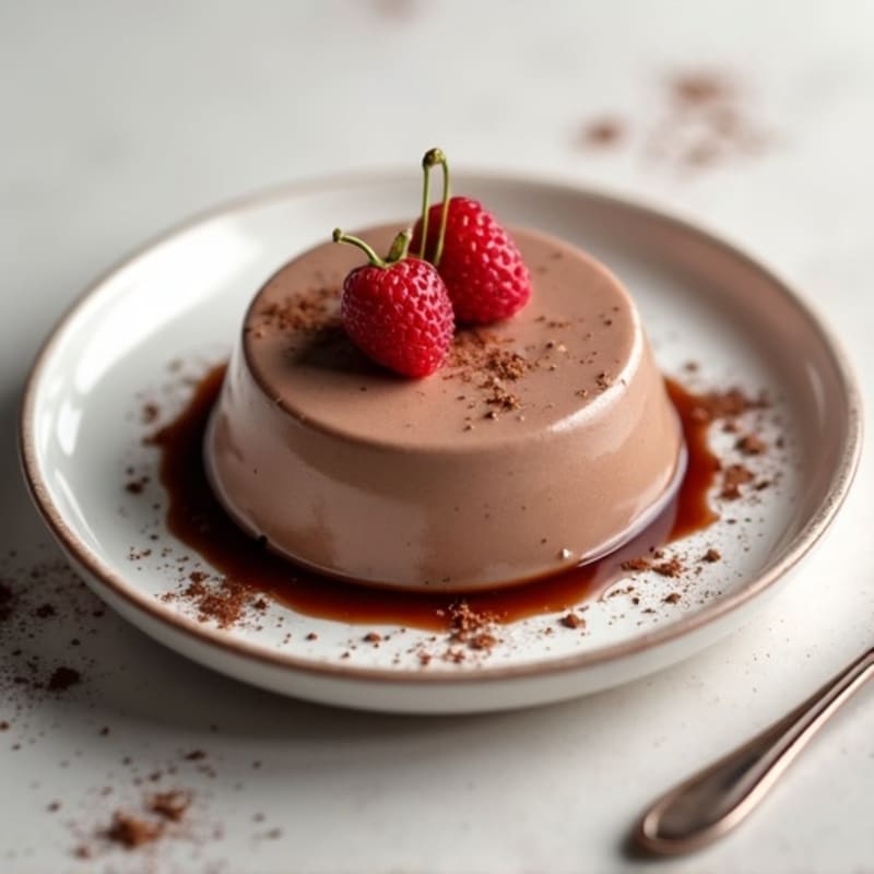 Silky Chocolate Protein Pudding with Greek Yogurt
