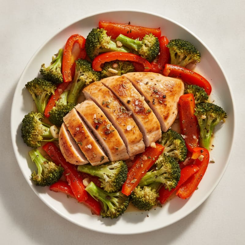 Lemon Herb Baked Chicken and Veggies