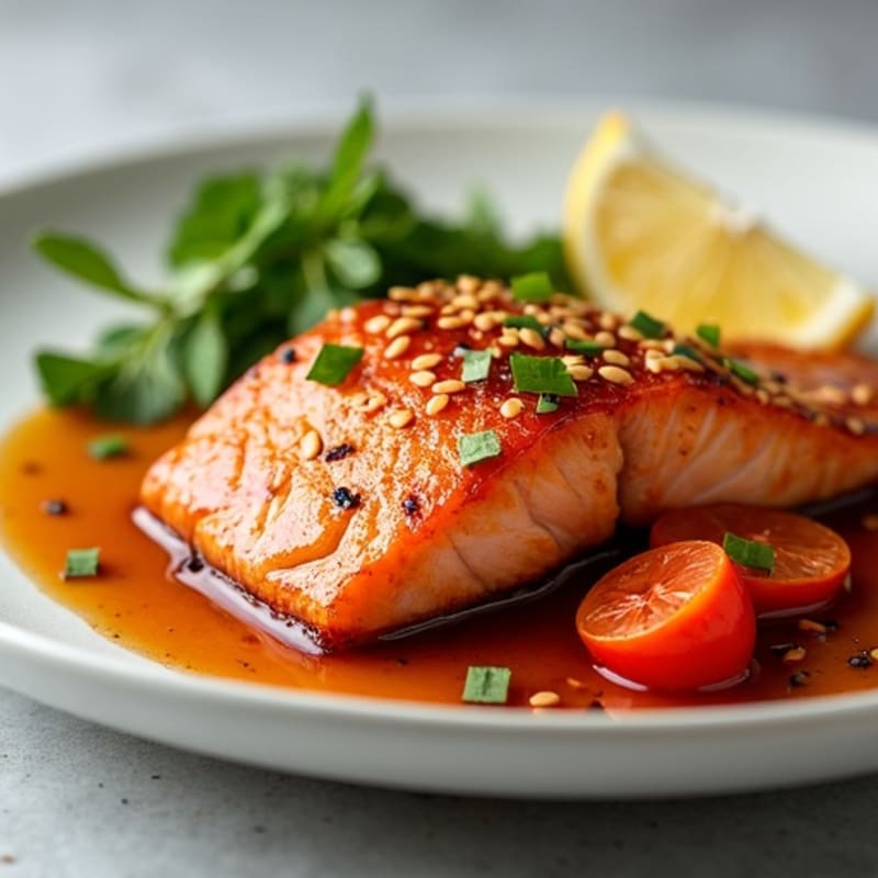 Ginger-Honey Glazed Salmon with Sesame