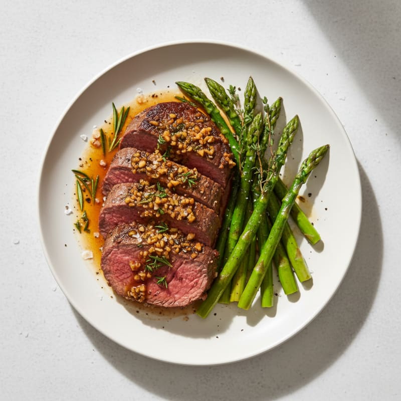 Garlic Herb Roasted Beef Tenderloin