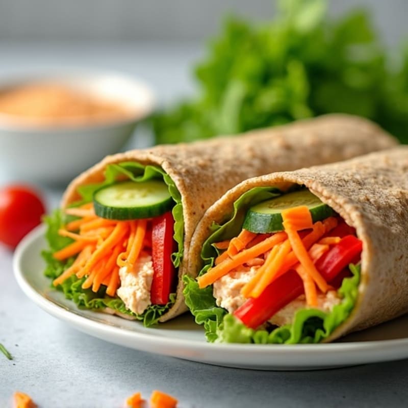 Spicy Tuna Crunchy Veggie Wrap
