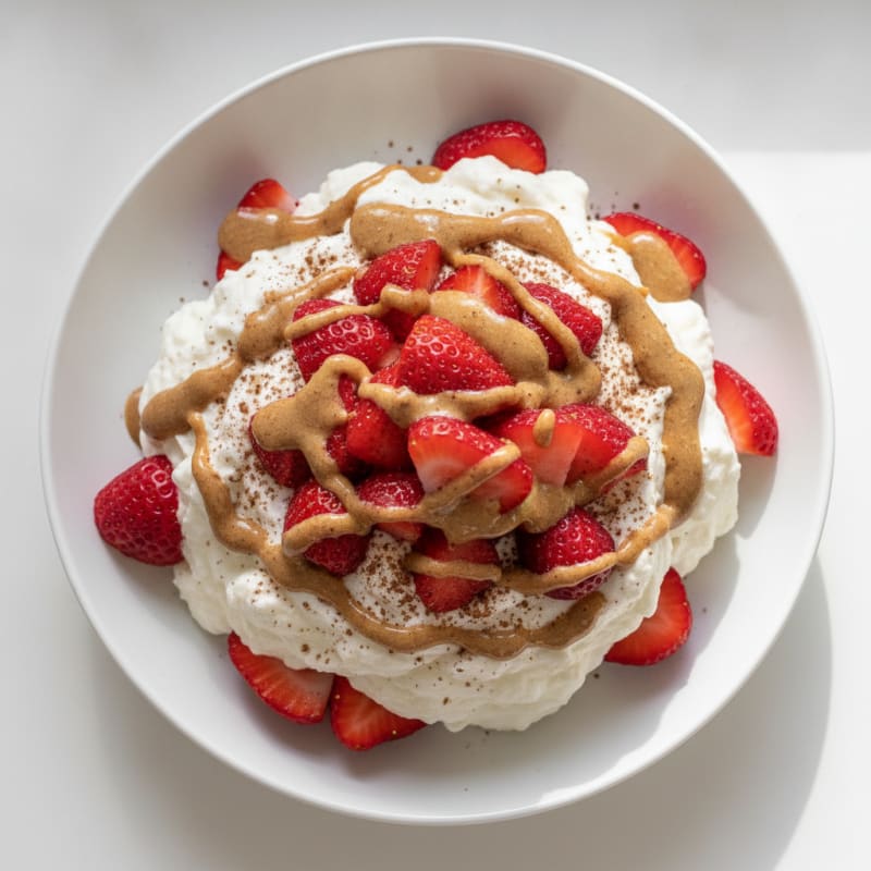 Silky Greek Yogurt Protein Mousse with Berries