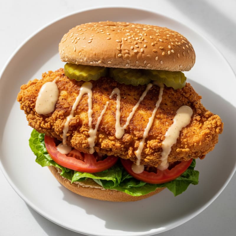Crispy Buttermilk Fried Chicken Sandwich