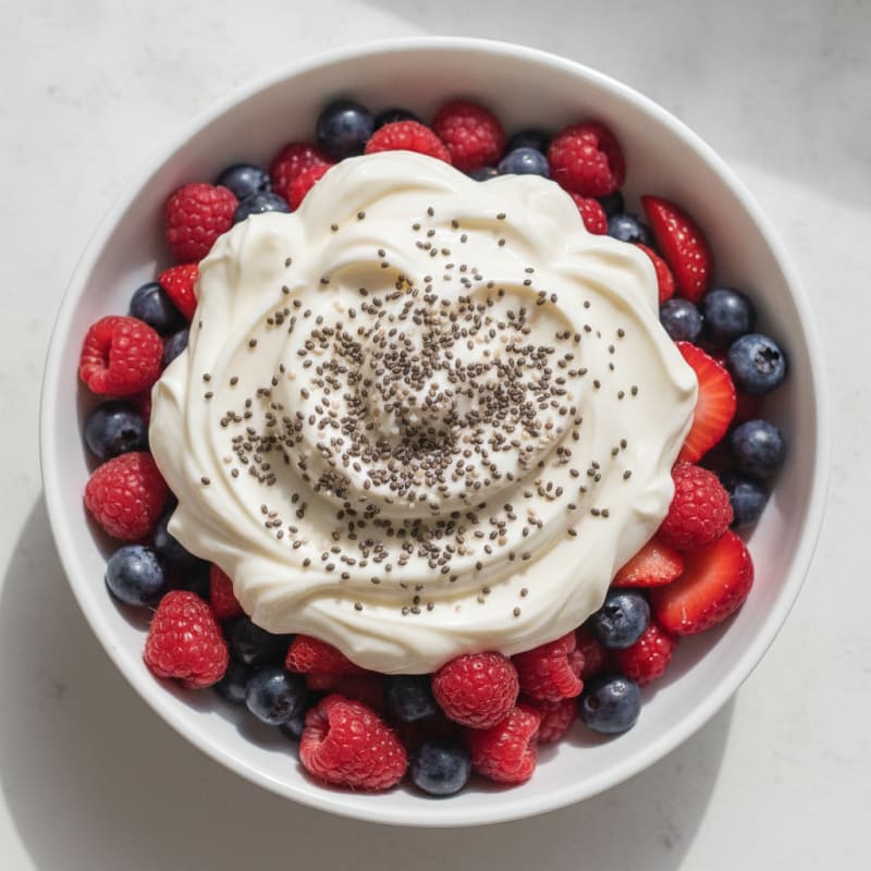 Creamy Greek Yogurt Protein Parfait with Mixed Berries